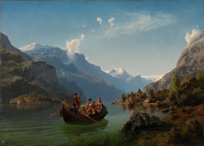 Bridal Journey in Hardanger by Adolph Tidemand